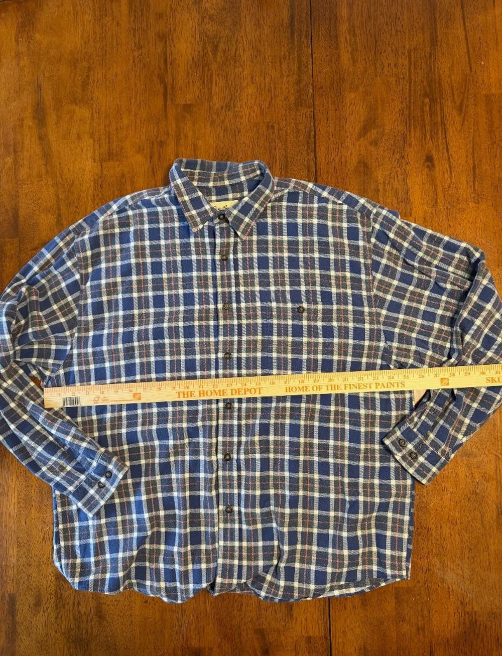 Mens Eddie Bauer Long Sleeve Flannel Button Up Shirt, Size XL